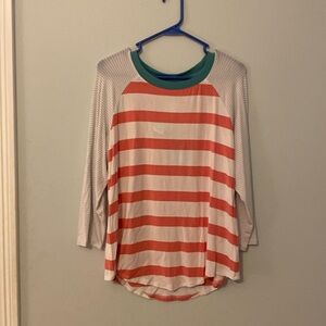 Market Spruce from Stitch Fix. NWT Size large, 3/4 length sleeves. Coral stripes